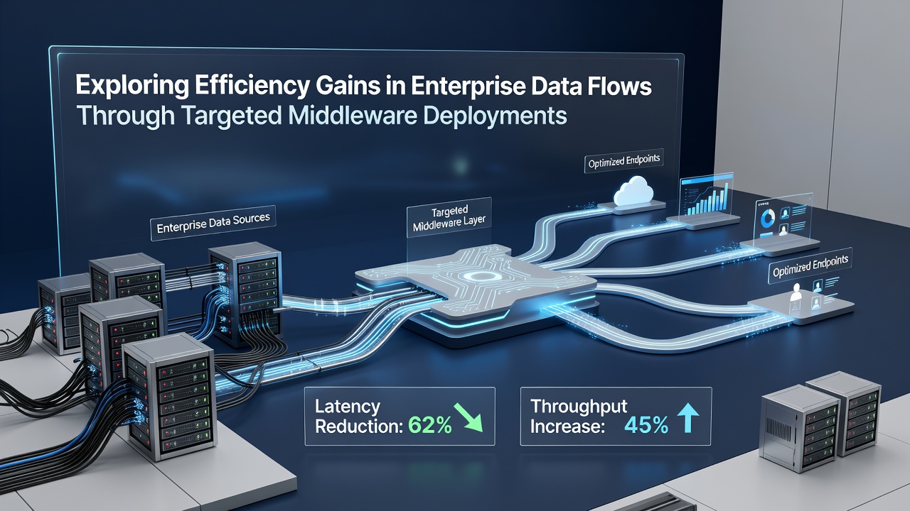 Exploring Efficiency Gains in Enterprise Data Flows Through Targeted Middleware Deployments